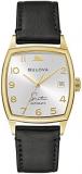 Bulova Men's Frank Sinatra 'Young at Heart' Black Leather Strap Watch 97B197