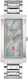Bulova Ladies' Frank Lloyd Wright Stainless Steel 3-Hand Quartz, Rectangle Dial Style: 96L286