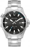 Bulova Men's Marine Star 'Series B' 3-Hand Date Quartz Watch, Luminous Markers, Rotating Dial, 100M Water Resistant, 43mm