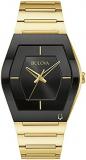 Bulova Men's Large Gemini Futuro Gold-Tone Stainless Steel Bracelet Watch 97A164