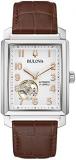 Bulova Men's Sutton Automatic Alligator-Grain Leather Strap Watch 96A268