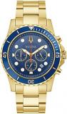 Bulova Men's Classic Sport 6-Hand Chronograph Quartz Watch, Calendar Date, Luminous Hands and Markers, 100M Water Resistant, 44mm