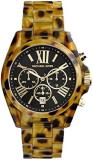 Michael Kors Dylan Chronograph Gunmetal Dial Gunmetal IP Orange Rubber Mens Watch MK8296