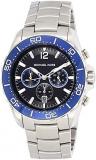 Michael Kors Men's MK8422 - Jetmaster Silver/Blue Watch