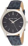 Michael Kors Men's Watch Slim Runway, 44 mm Case Size, Three Hand Movement, PVC Strap