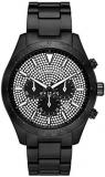 Michael Kors Men's Layton Quartz Watch with Stainless Steel Strap, Black, 22 (Model: MK8899)