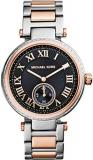 Michael Kors Skylar Chronograph Rose Gold Two Tone Black Dial Women Watch MK5957