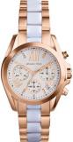 Michael Kors MK5907 Ladies Mini Bradshaw Chronograph Rose Gold Watch