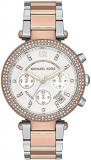 Michael Kors Ladies Two-Tone Rose Gold Chronograph Date Watch MK5820