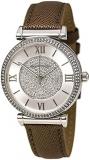 Michael Kors MK2377 Caitlin Crystal Pave Glitz Pearl Gray Leather Strap Womens W...