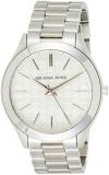 Michael Kors Women's 'Slim Runway' Japanese Quartz Movement Stainless Steel Watch, Color:Silver-Toned (Model: MK3371)