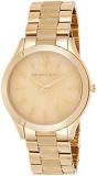 Michael Kors MK4285 Women's Runway Horn and Gold-Tone Stainless Steel Bracelet Watch