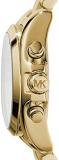 Michael Kors Bradshaw Gold Dial Gold Tone Stainless Steel Ladies Watch MK5798