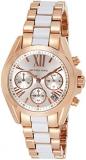 Michael Kors Women's MK5907 - Mini Bradshaw Rose Gold/White Watch