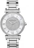 Michael Kors MK3331 Caitlin Crystal Pave Glitz Pearl Womens Watch