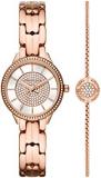 Michael Kors Women's Allie Quartz Watch with Stainless Steel Strap, Rose Gold, 12 (Model: MK1039)