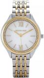 Michael Kors Women's Mindy Three-Hand Silver-Tone Alloy Watch MK7084