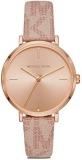 Michael Kors Women's Jayne Three-Hand Rose Gold-Tone Alloy Watch MK7130