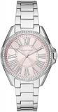 Michael Kors Women's Kacie Quartz Watch with Stainless Steel Strap, Silver, 18 (Model: MK6929)