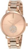 Michael Kors Women's Portia Quartz Watch with Stainless Steel Strap, Rose Gold, 16 (Model: MK4598)