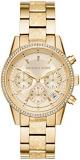 Michael Kors Women's Watch RITZ, 37 mm case size, Quartz Chronograph movement, Stainless Steel strap