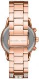 Michael Kors Women's Ritz Quartz Watch with Stainless Steel Strap, Rose Gold, 20 (Model: MK6748)