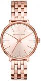 Michael Kors Women's Pyper Stainless Steel Quartz Watch with Stainless-Steel-Plated Strap, Rose Gold, 16 (Model: MK3897)