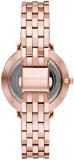 Michael Kors Women's Pyper Stainless Steel Quartz Watch with Stainless-Steel-Plated Strap, Rose Gold, 16 (Model: MK3897)