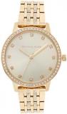 Michael Kors Women's Melissa Three-Hand Gold-Tone Stainless Steel Watch MK4368