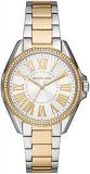 Michael Kors Women's Kacie Quartz Watch with Stainless Steel Strap, Two-Tone, 18 (Model: MK6931)