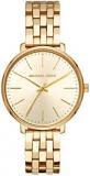 Michael Kors Women's Pyper Stainless Steel Quartz Watch with Stainless-Steel-Plated Strap, Gold, 16 (Model: MK3898)