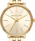 Michael Kors Women's Pyper Stainless Steel Quartz Watch with Stainless-Steel-Plated Strap, Gold, 16 (Model: MK3898)