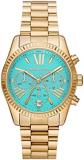 Michael Kors Watches Women's Lexington Quartz Watch with Stainless Steel Strap, Gold, 20 (Model: MK7216)