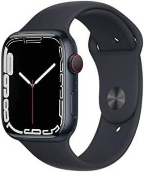 Apple Watch Series 7 (GPS + Cellular, 41MM) - Midnight Aluminum Case with Midnight Sport Band (Renewed Premium)