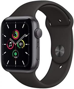 Apple Watch SE (GPS, 40mm) - Space Gray Aluminum Case with Black Sport Band (Renewed)