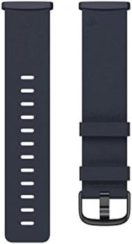 Fitbit Vegan Leather Band, 24mm Attach,Indigo,Large *Compatible with Sense 2, Sense, Versa 4 & Versa 3