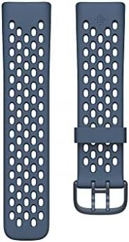 Fitbit Charge 5 Sport Accessory Band, Official Product, Deep Sea, Large