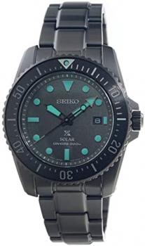 SEIKO Prospex ‘Black Series’ Solar Diver’s 1965 Re-Interpretation Watch SNE587P1