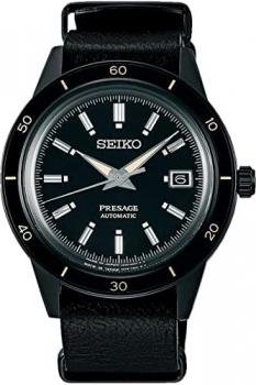 SEIKO SRPH95J1,Men's Presage,Automatic,Stainless,Sapphire Crystal,Black Tone,Black Dial,WR,SRPH95