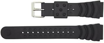 Seiko 4HX0JB Genuine "Monster" Diver Strap 20mm, Black Rubber