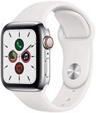 Apple Watch Series 5 (GPS + Cellular, 40mm) Stainless Steel Smartwatch (Renewed)
