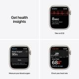 Apple Watch Series 7 [GPS + Cellular 41mm] Smart Watch w/Starlight Aluminum Case with Starlight Sport Band. Fitness Tracker, Blood Oxygen & ECG Apps, Always-On Retina Display, Water Resistant