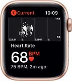 Apple Watch Series SE (GPS + Cellular, 44MM) Gold Aluminum/Starlight Band (Renewed)