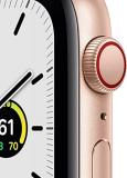 Apple Watch Series SE (GPS + Cellular, 44MM) Gold Aluminum/Starlight Band (Renewed)