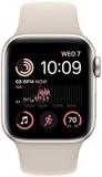 Apple Watch SE GPS 40mm Starlight Aluminum Case with Starlight Sport Band - M/L with AppleCare+ (2 Years)