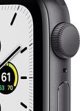 Apple Watch SE (GPS, 44mm) - Space Grey Aluminium Case with Midnight Sport Band - Regular (Renewed)