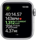 Apple Watch Series 5 (GPS, 40MM) - Silver Aluminum Case with White Sport Band - (Renewed)