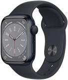 Apple Watch Series 8 (GPS, 41MM) - Midnight Aluminum Case with Midnight Sport Band (Renewed Premium)