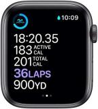Apple Watch Series 6 (GPS, 44mm) - Space Gray Aluminum Case with Black Sport Band