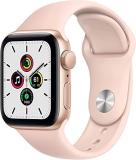 Apple Watch SE (GPS, 44mm) - Gold Aluminum Case with Pink Sand Sport Band (Renew...